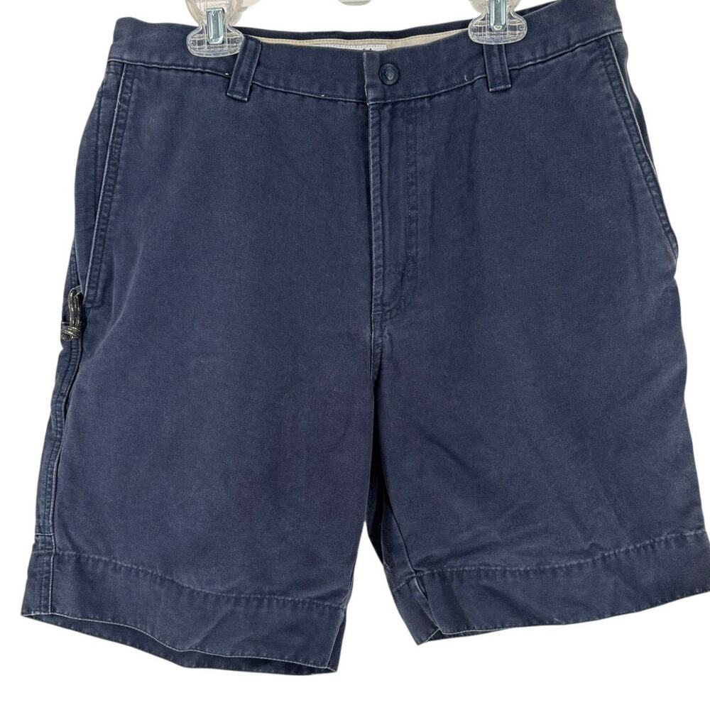 Vintage Y2K Columbia Chino Hiking Shorts Mens Size 30 Navy Blue 8" Inseam